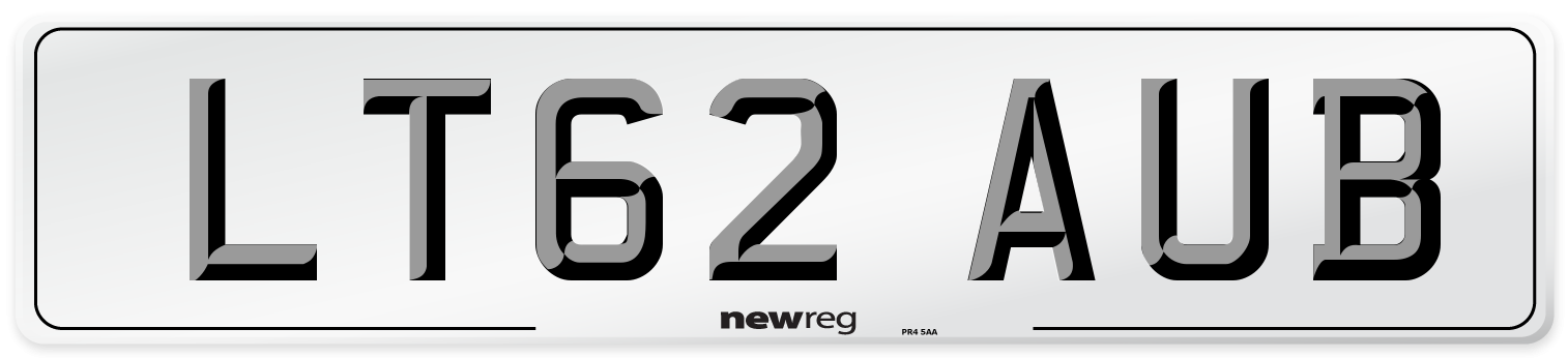 LT62 AUB Number Plate from New Reg